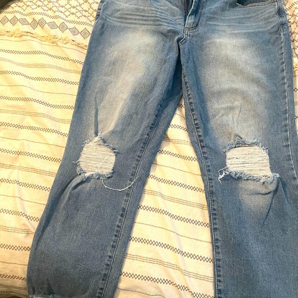 Size 12 distressed jeans